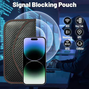 Borsa Blocca Segnale RFID Faraday, Custodia Protettiva per Telefono e Chiavi Auto, Protezione della Privacy - Product Image 4