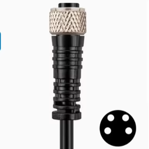 Đầu nối gần tự động XS3F-M8PVC4S 5m, đầu nối Cáp nhỏ, đầu cắm dây kết nối cảm biến - Product Image 1