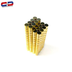 強力なN35 <span class=keywords><strong>N38</strong></span> N42 N45 N48 N50 N52金金属シリンダーネオジム磁石Ndfeb永久磁気材料カスタムカット - Product Image 4