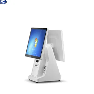 Système de point de vente (PDV) pour supermarché à double écran de 15 pouces, machine tout-en-un avec système d'exploitation Android 11/Windows 10, processeur Core i5, <span class=keywords><strong>caisse</strong></span> <span class=keywords><strong>enregistreuse</strong></span>/terminal PDV - Product Image 4