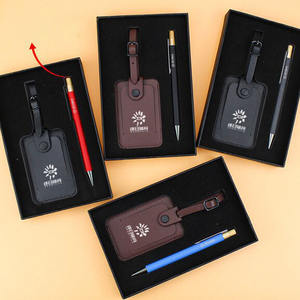 Besery Promotionnel Entreprise Entreprise Métal Stylo et Bagages Étiquette de Bagage Rose Ensemble Voyage <span class=keywords><strong>Registre</strong></span> Bureau Personnalisé Coffrets Cadeaux - Product Image 2