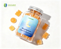 Suplemen Permen Kunyah Magnesium Kompleks Vegan Label Pribadi OEM, Magnesium Sitrat dengan Absorpsi Tinggi untuk Tidur