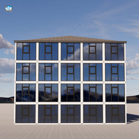 Bâtiment préfabriqué en conteneurs à 2, 3 ou 4 étages pouvant être utilisé comme hôtel, bureau, hôpital ou maison modulaire portable en conteneurs