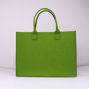ODM prezzo di fabbrica stile vita quotidiana durevole Casual Tote Logo personalizzato colorato eco-friendly materiale Unisex di moda borsa in feltro - Product Image 3