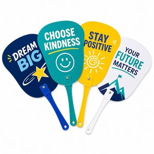 Abanicos de Mano de Plástico Personalizados al por Mayor con Impresión de Logotipo Promocional, Regalos Novedosos para Eventos Empresariales - Product Image 1