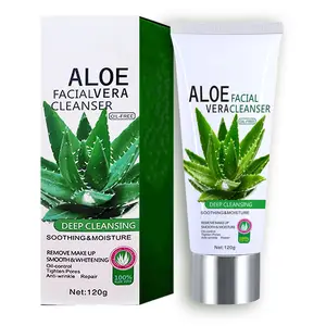 Jiajie private label detergente viso idratante per il controllo dell'olio detergente viso <span class=keywords><strong>ALOE</strong></span> VERA - Product Image 1