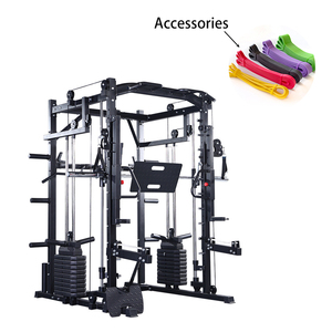 Professional Muscular Comprehensive Trainer Multifunction Customizable <b>Strength</b> <b>Training</b> Smith Machine with Pull up Assist Band - Product Image 3