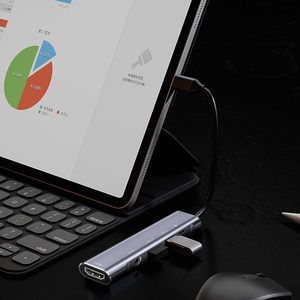 USB-C สำหรับอะแดปเตอร์ฮับเสียง3.5MM 4K สำหรับ3.0 PD 60W สำหรับ S25/S24/S23/S22/Note20/TabS9/S8/<span class=keywords><strong>S7</strong></span> iPhone 15 /ipad Air - Product Image 5
