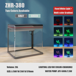SUNSUN Wholesale Custom <strong>Aquarium</strong> Clear Fish Tank Small Glass <strong>Aquarium</strong> with Fllter and Led Lighting - Product Image 2