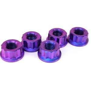 TITST-tuercas de titanio con brida de 12 puntos, tuercas hexagonales, 12pt, M8, M10, <span class=keywords><strong>M12</strong></span> - Product Image 1
