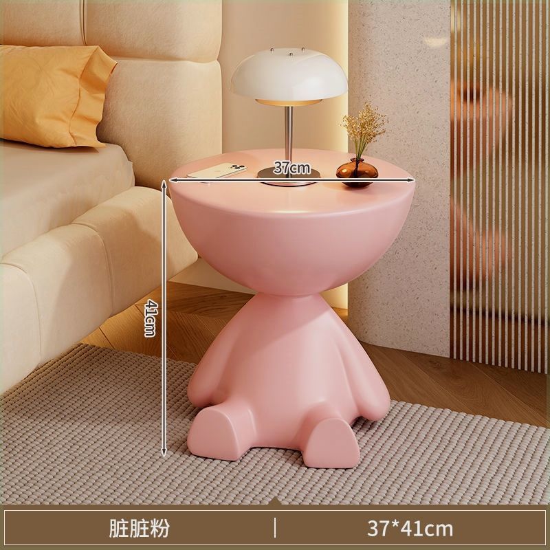 Flat-top designer coffee table [childlike pink]