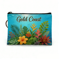 Porte-monnaie en cuir personnalisé avec logo, style professionnel pour femme, souvenir touristique Gold Coast Australie, pour femme noire élégante, vente en gros