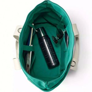 Custom Logo Cotton Canvas Bags Letter Shopping Personalized <b>Printing</b> Women Canvas Tote Bag - Product Image 2