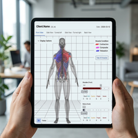 Bodydot BDF1000 : Technologie IA intelligente pour le dépistage de la posture et la surveillance cardiaque complète du corps – Idéal pour le fitness professionnel