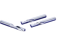 Fraise à cannelure unique pour aluminium, outil CNC en carbure de tungstène massif, embouts de routeur