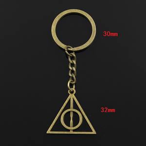 Porte-clés pendentif rotatif Triangle des Reliques de la Mort, personnage <span class=keywords><strong>Harry</strong></span> <span class=keywords><strong>Potter</strong></span>, bijoux, collier, porte-clés - Product Image 4