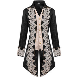 แจ็คเก็ตเจ้าชายขุนนางยุคกลางวิคตอเรียเรเนซองส์ตัดแต่งลูกไม้คอสเพลย์โกธิคชุดปาร์ตี้บนเวที - Product Image 2