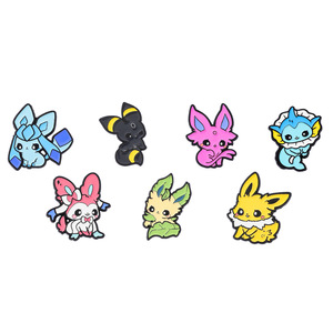Badge en métal de dessin animé Pokémon Eevee, Broche en alliage Pokémon, Épingle d'accessoire pour sac à dos - Product Image 5