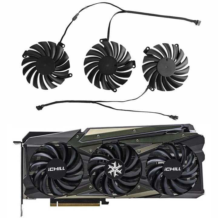 Video Card Fan For INNO3D GeForce RTX 3070 3080 3090 3070Ti