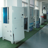 Refroidisseur d'air évaporatif portable industriel à poser au sol, à haute efficacité énergétique, avec moteur antidéflagrant R134a et fonction de chauffage