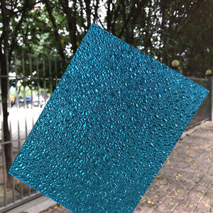 Balcon Bleu 3mm Anti-UV Feuilles de soleil Panneau gaufré Toiture Policarbonato Transparent Feuille de plastique solide <span class=keywords><strong>Plaque</strong></span> de <span class=keywords><strong>polycarbonate</strong></span> - Product Image 1