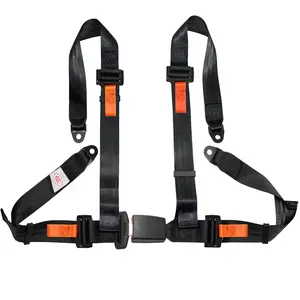 4-Point Racing Car Safety Belts with 2-Inch Webbing Strap Enhanced Vehicle Seat Belt System