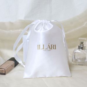 Custom Logo Silk Satin Hair Extension <b>Bags</b> with Industrial Use for Gifts - Product Image 1