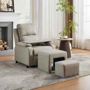 Sillón de Masaje Ajustable para Salón de Uñas y Spa con Tapicería de Cuero - Sofá Cama Reclinable Multiusos para Baño de Pies, Muebles de Salón - Product Image 5