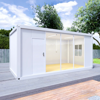 Maison conteneur modulaire extensible de luxe, design moderne, structure en acier, démontable pour usage hôtelier