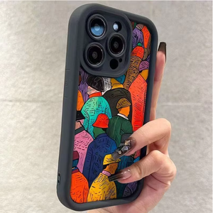 Sfondo europeo americano per <span class=keywords><strong>iPhone</strong></span> 16Pro Case 15 personalità pittura a olio modello 14 Promax TPU telefono cinturino per <span class=keywords><strong>iPhone</strong></span> 13 - Product Image 5