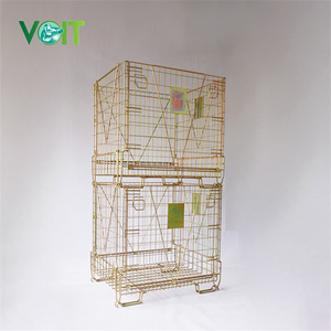 Kim loại thép hậu cần Pet phôi lưu trữ GẤP LƯỚI giỏ - Product Image 2