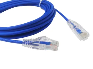 RJ45 Ethernet Cable Slim Cat6 28AWG Patch Cord Rj4 Plug Utp Cat6 Patch Cable