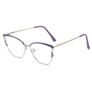 98-013 bán buôn mix mô hình hồng đỏ chắp vá quá khổ vàng không gỉ 2025 Kính mắt Frames đối với phụ nữ - Product Image 5