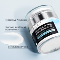 Meilleure Crème Multifonctionnelle au Collagène, Rétinol et Vitamine E pour le Visage, Blanchissante, Raffermissante et Anti-rides, Emballage en Pot Personnalisé pour Peau Claire
