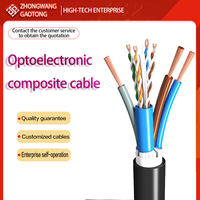 Cable Híbrido Extendido Cat6 PoE, Cable Compuesto de Ethernet y Alimentación con Conductores de 18 AWG para CCTV de 300 m