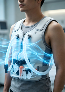 Système de gilet oscillant multi-tailles en option, extracteur de crachats médical pour les maladies respiratoires chroniques - Product Image 5