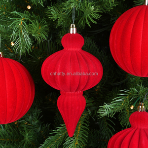 Wholesale Hatty Brand Eco-Friendly Waterproof Novelty Gifts Christmas Decoration Supplies 2026 Plastic <b>Red</b> Velvet Christmas - Product Image 3