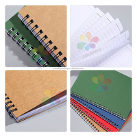 Carnet à spirale personnalisé Colorfly en gros, format A5, couverture en papier avec motifs et logo sur mesure, 32/96 pages pour usage scolaire