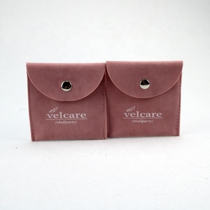 Pochette cadeau en velours imprimée avec logo personnalisé, sac en daim pour bijoux - Product Image 1
