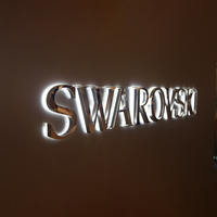 Enseignes publicitaires extérieures pour façades de magasins, enseignes commerciales 3D, logo de magasin, lettres en acrylique, enseignes électroniques éclairées par LED