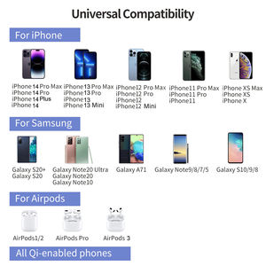 15W Output Snel Opladen Usb-Poort Aluminium Zilver Zwart In-Desk Magnetische Draadloze Oplader Voor Mobiele Telefoons - Product Image 5