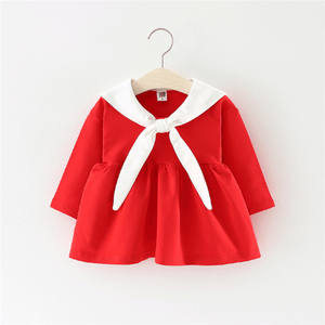 Vestidos de Algodón para Niñas, Estilo Casual, Primavera, Diseño de Princesa, con Estampado de Dibujos Animados, Venta al Por Mayor - Product Image 1