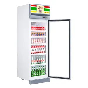 Vertical Cooler For Drinks Direct Cooling Beverage Display Refrigerator Retail Beverage Cooler