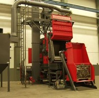 Machine de grenaillage en caoutchouc de Tumblast de ceinture de chenille pour de petites pièces de fonderie