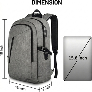 <span class=keywords><strong>Zaino</strong></span> Professionale per Computer da <span class=keywords><strong>Donna</strong></span>, Leggero e Sottile in Tessuto Morbido, per Lavoro e Viaggi - Product Image 2