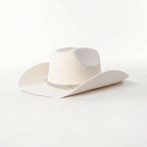 Wholesale 2024 Luxury Rhinestone <b>Band</b> Chapeau Western Wide Brim Fedora Custom Logo Women Cowboy <b>Hats</b> Travel & Party - Product Image 3