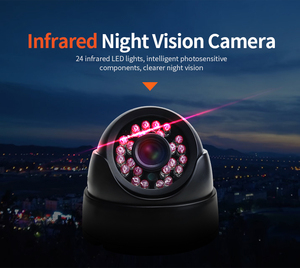 Cámara de Vigilancia CCTV Tipo Domo Impermeable IP68, 1080P AHD para Uso en Interiores/Exteriores, Visión Nocturna IR y Vista Trasera Lateral para Hogar/Oficina/Camión/Autobús - Product Image 3