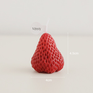 Strawberry <b>Candle</b> Scented Paraffin Wax Novelty <b>Candles</b> For Gift Birthday Decor - Product Image 3