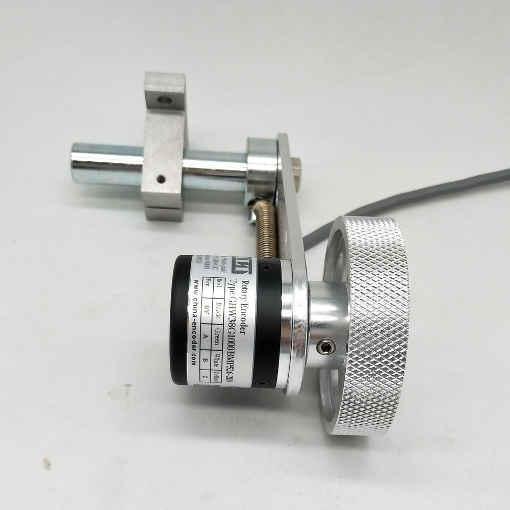 Encoder GHW38 Con Ruota A Rullo 300mm, 8-24V, Uscita PNP 1000ppr Per Misurazione Lunghezza E Posizione