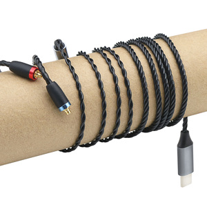 Cable de audio trenzado de 1,2 m, cobre sin oxígeno, MMCX QDC IM IE100 IE200, conector de 0,78 mm para dispositivos MP3 - Product Image 1